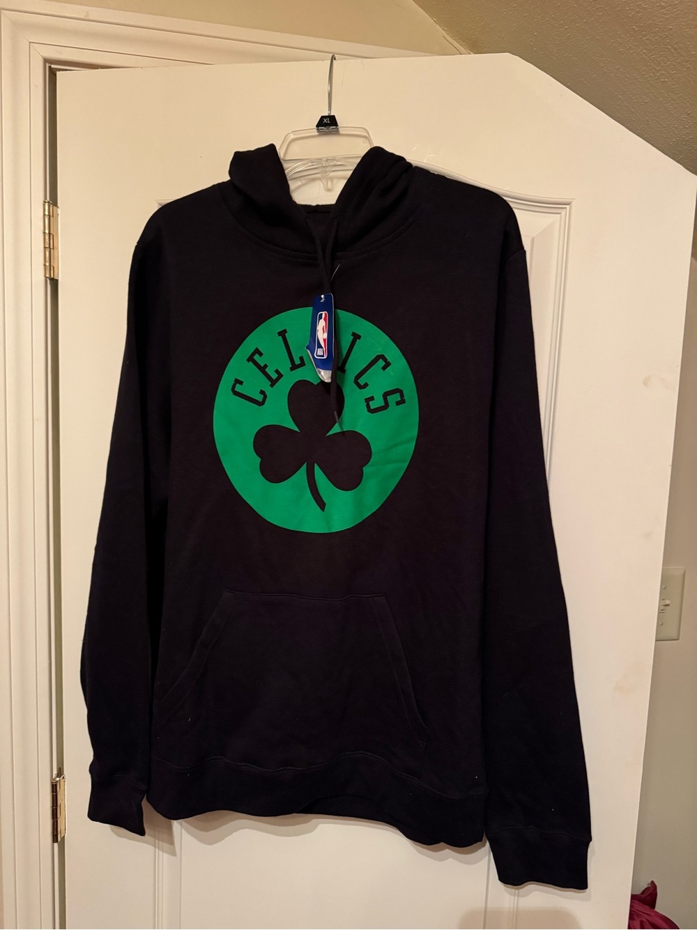 Boston Celtics NBA Hoodie Black Green Pullover Brand New Size Large Men